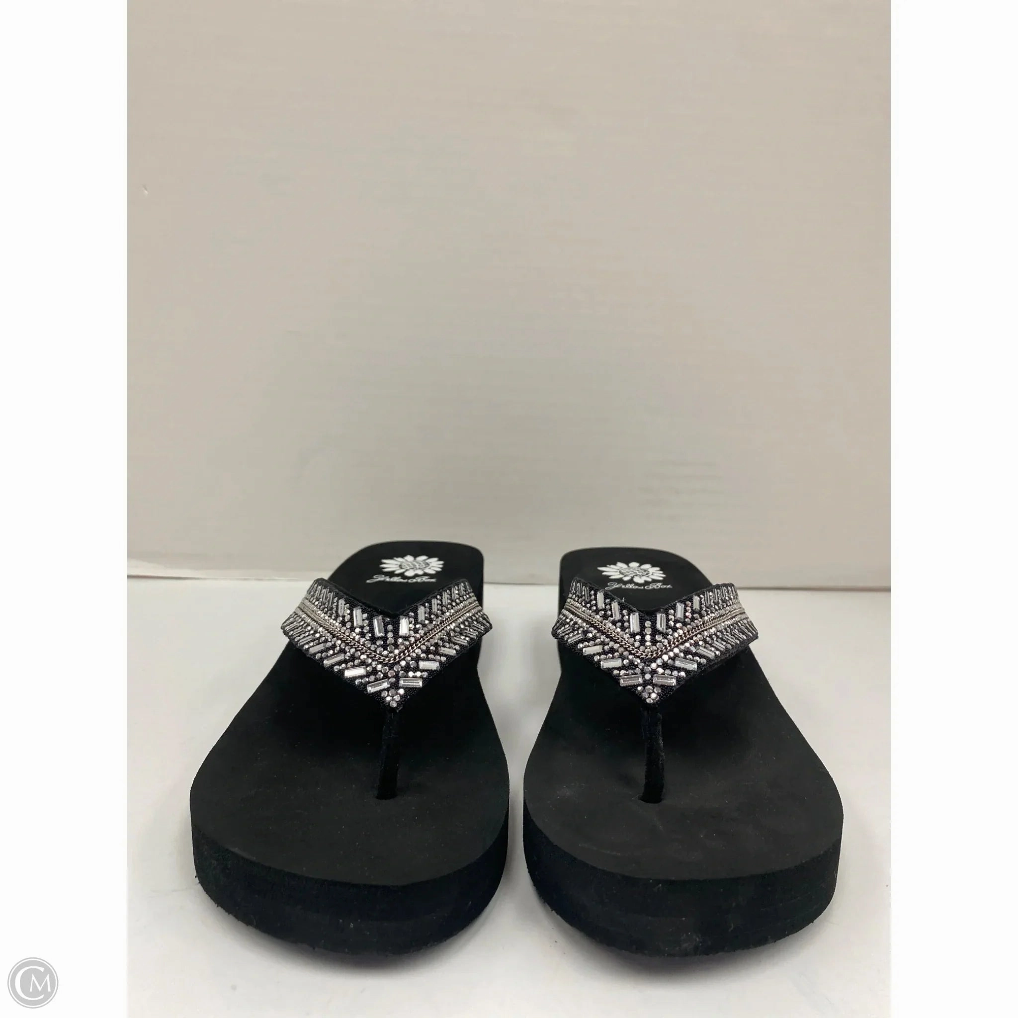 Harimari Flip Flops Sandals Flip Flops By Yellow Box In Black, Size: 6.5