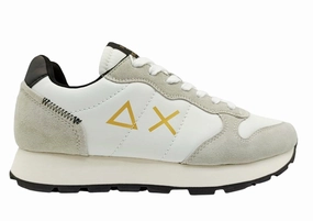 Sun68 scarpa sneakers da uomo Tom Suede Z41104 31 bianco panna Memory Foam Sneakers