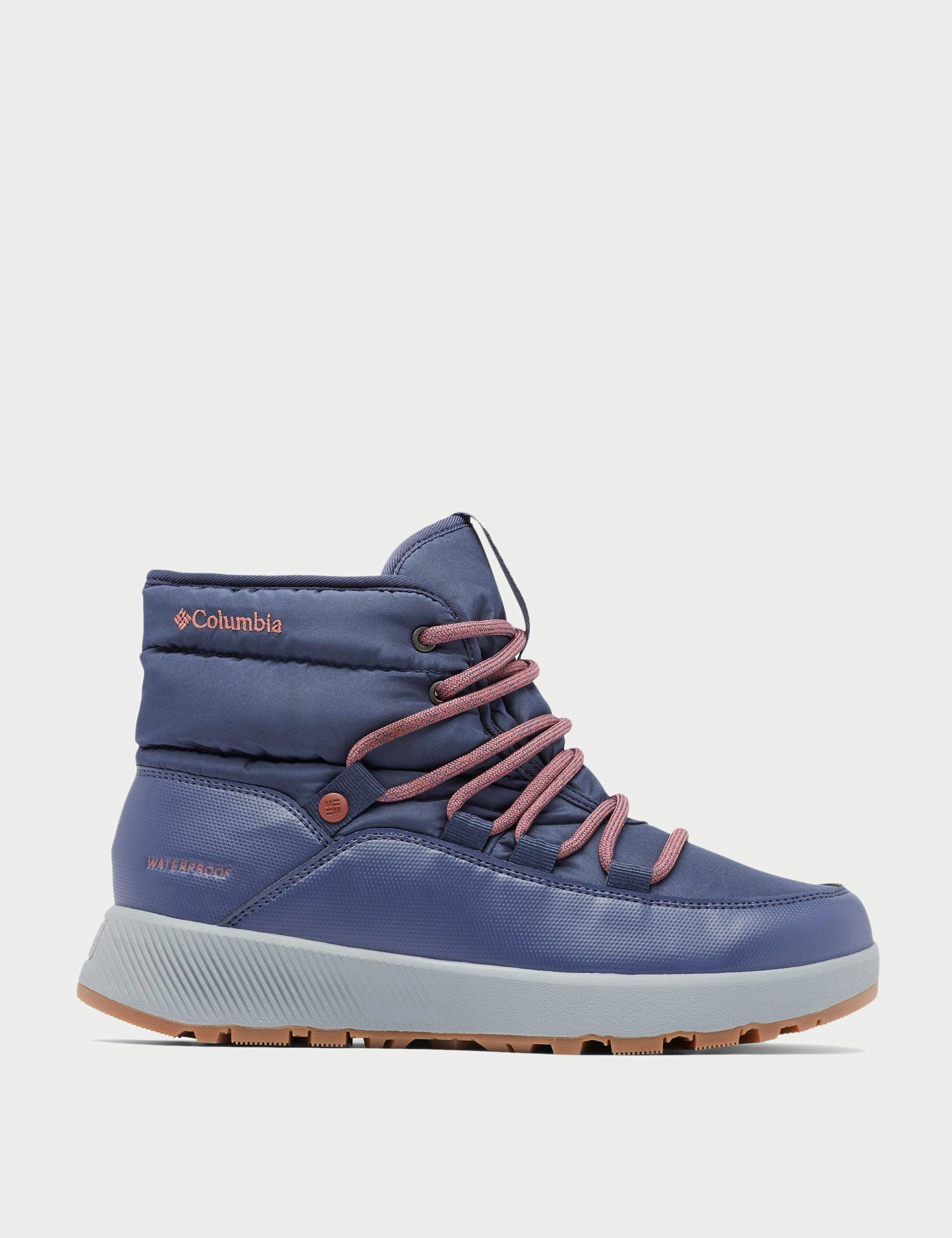 Stitched Sole Hiking Boots Slopeside Village II Omni-Heat Mid Winter Boot - Nocturnal/Beetroot
