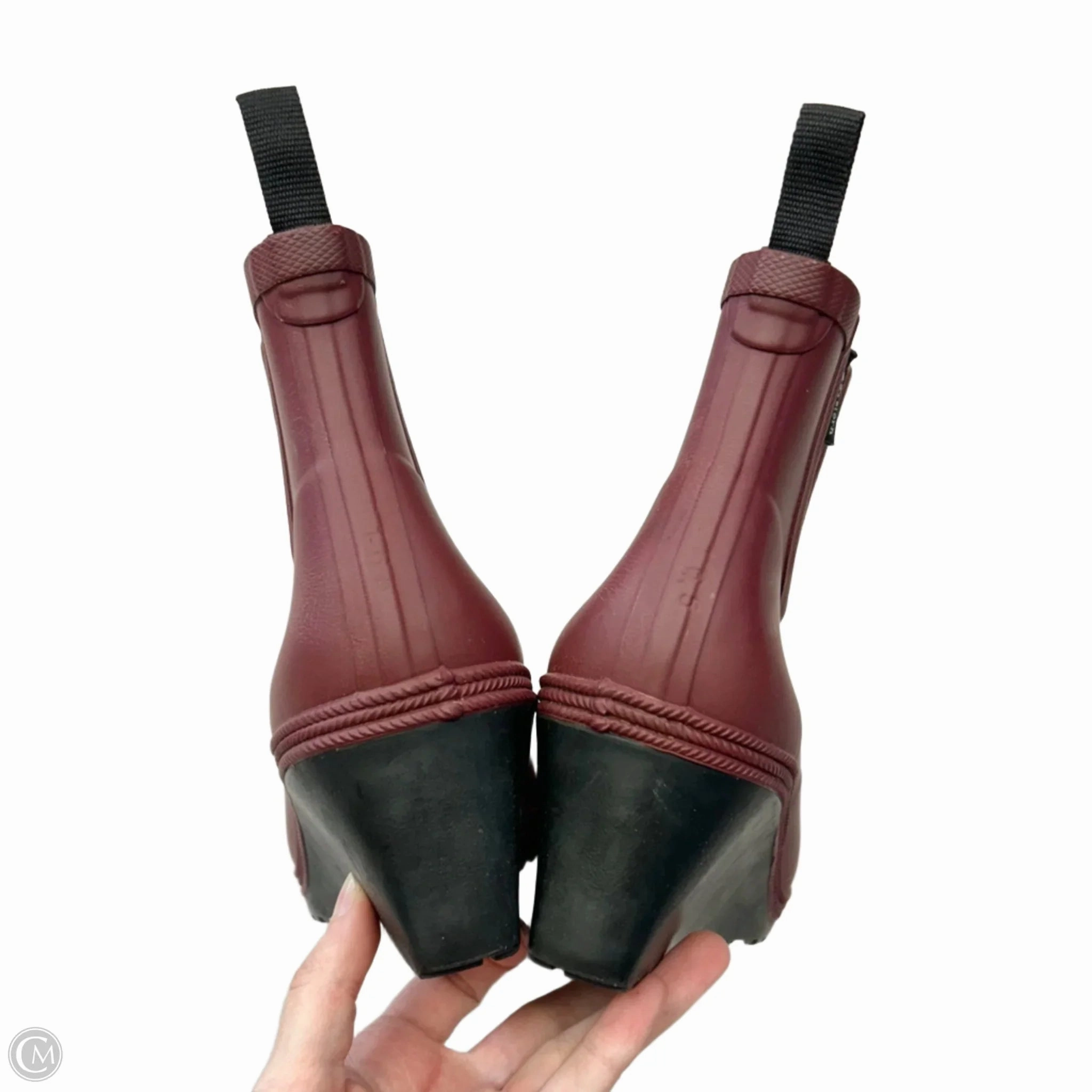 Boots Rain By Tretorn In Maroon, Size: 6.5 Fur Boot