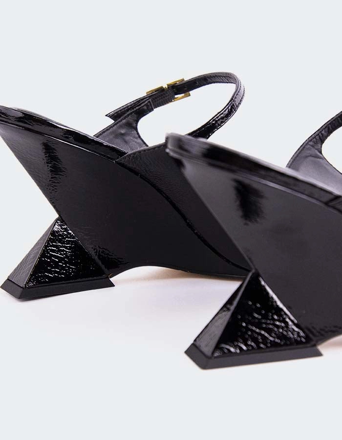 Fishnet Mary Jane Shoes Creselle Black Naplack