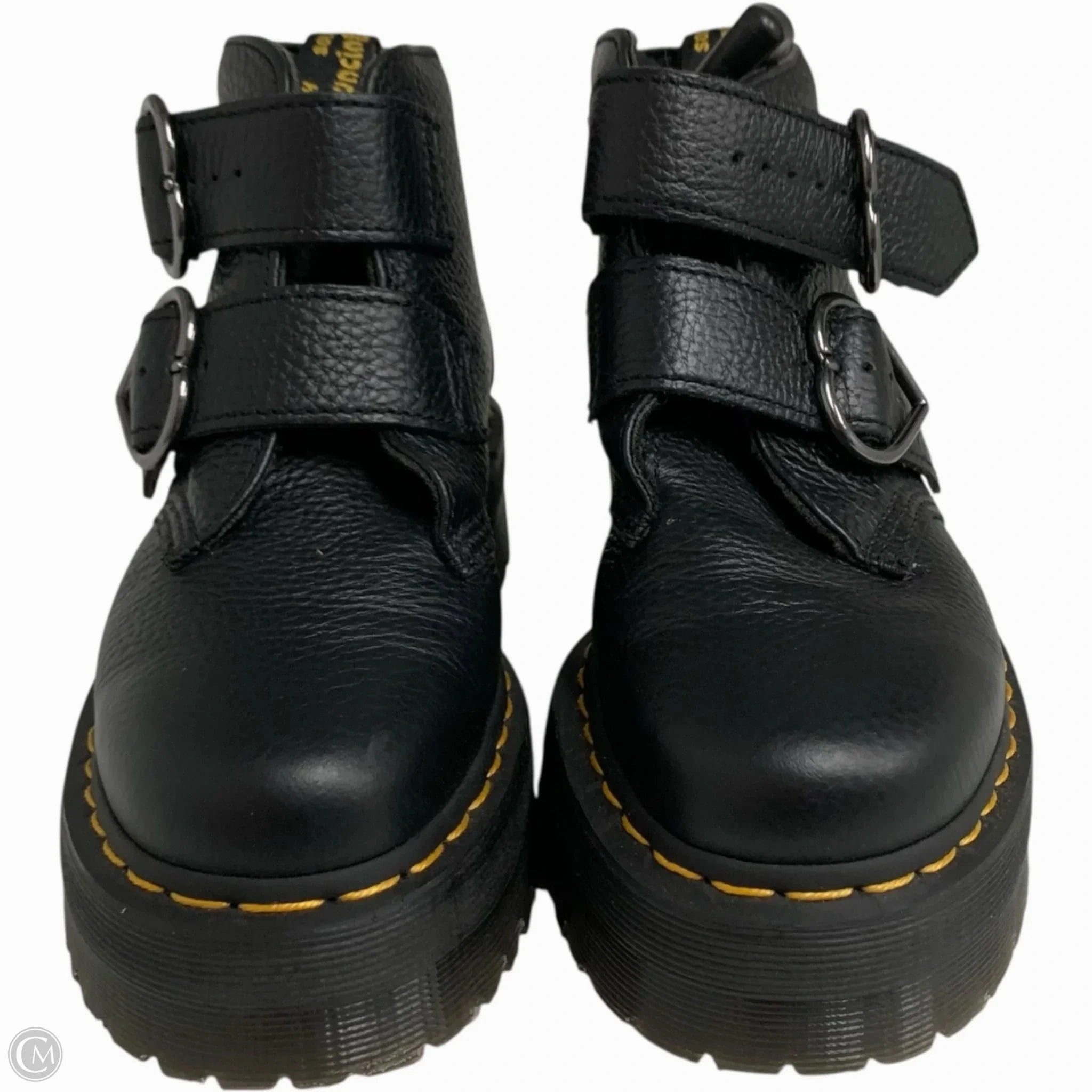 Boots Combat By Dr Martens In Black, Size: 7 Combat Boots And Wide Leg Jeans