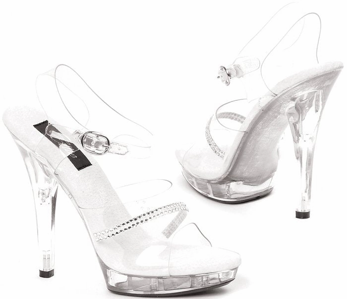 5" Stiletto Mini-Platform (ES-M-Jewel) Squatting High Heels