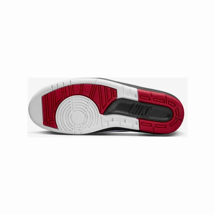 Nike Men's Jordan Retro 2 Shoes - White / Varsity Red / Black Victor Wembanyama Nike Shoes