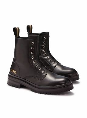 Interceptor Combat Boots Women's Laceless Leather Combat Boots In Black