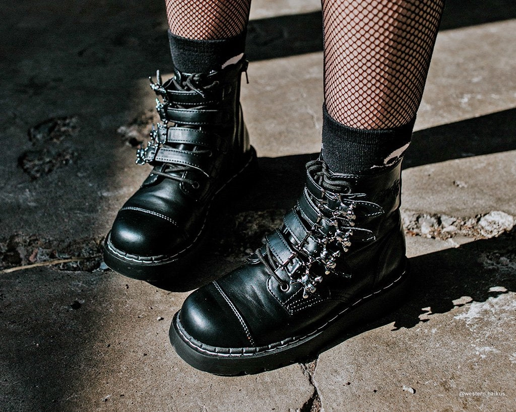 Black Skull Anarchic Boot Warm Winter Combat Boots