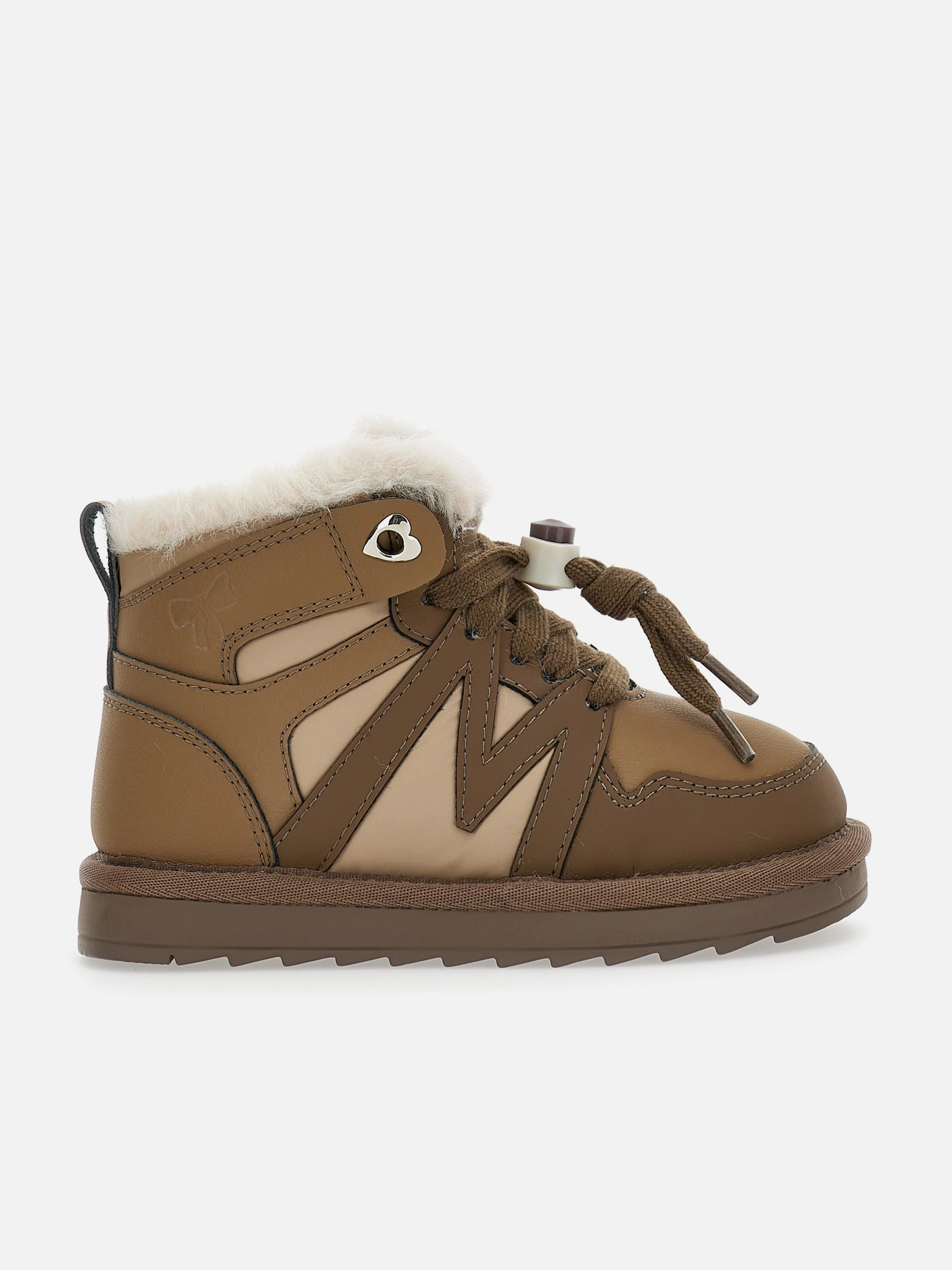 Boots For Snow Girls Logo Lace Up Boots in Brown