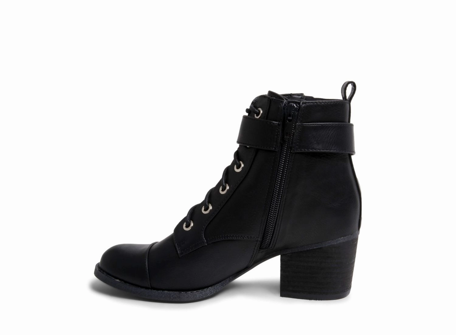 FREEWAY BLACK Combat Boots Size 9.5