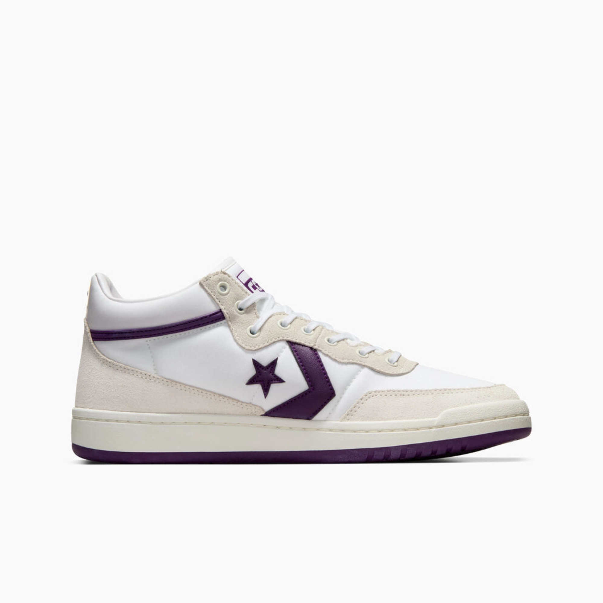 Converse Cons Fastbreak Pro Suede Nylon White Purple Best Outdoor And Indoor Basketball Shoes