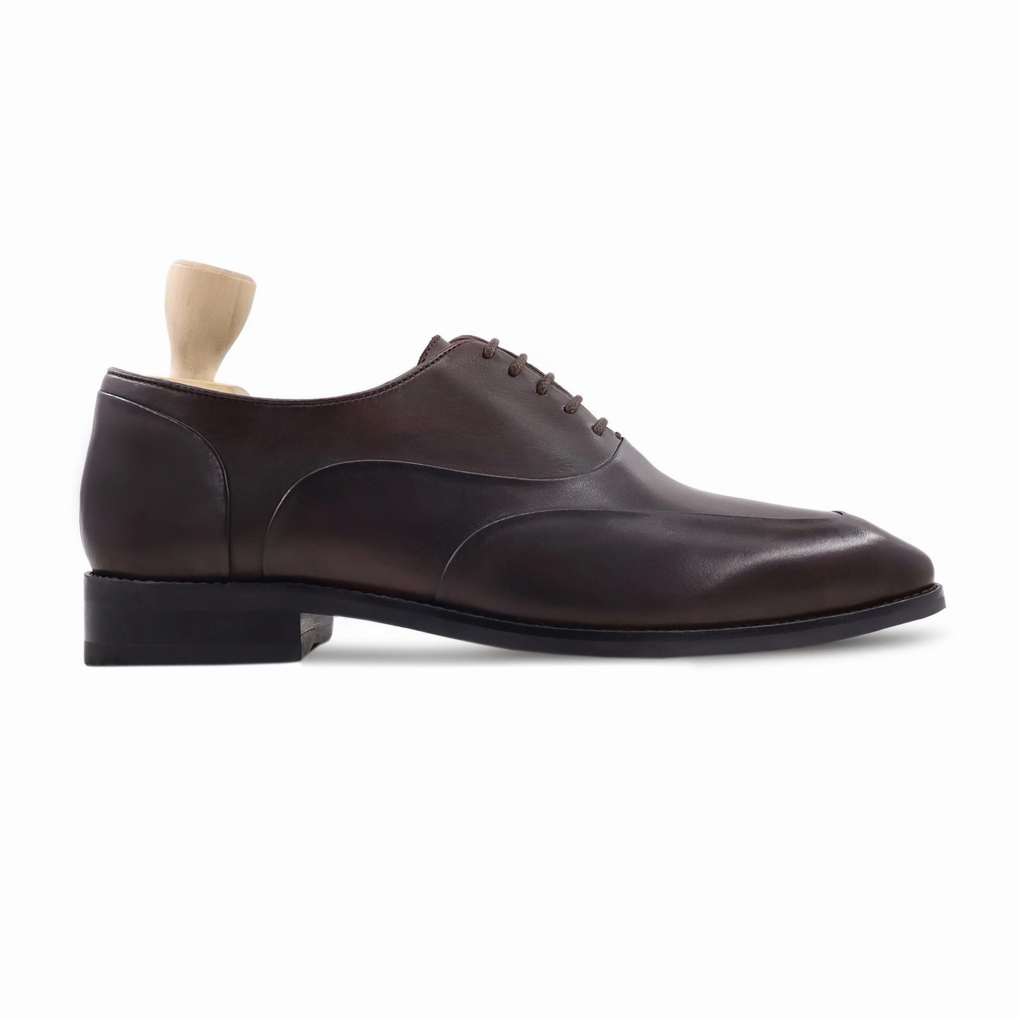 Casual Comfortable Oxfords Elroy - Men's Dark Brown Calf Leather Oxford Shoe