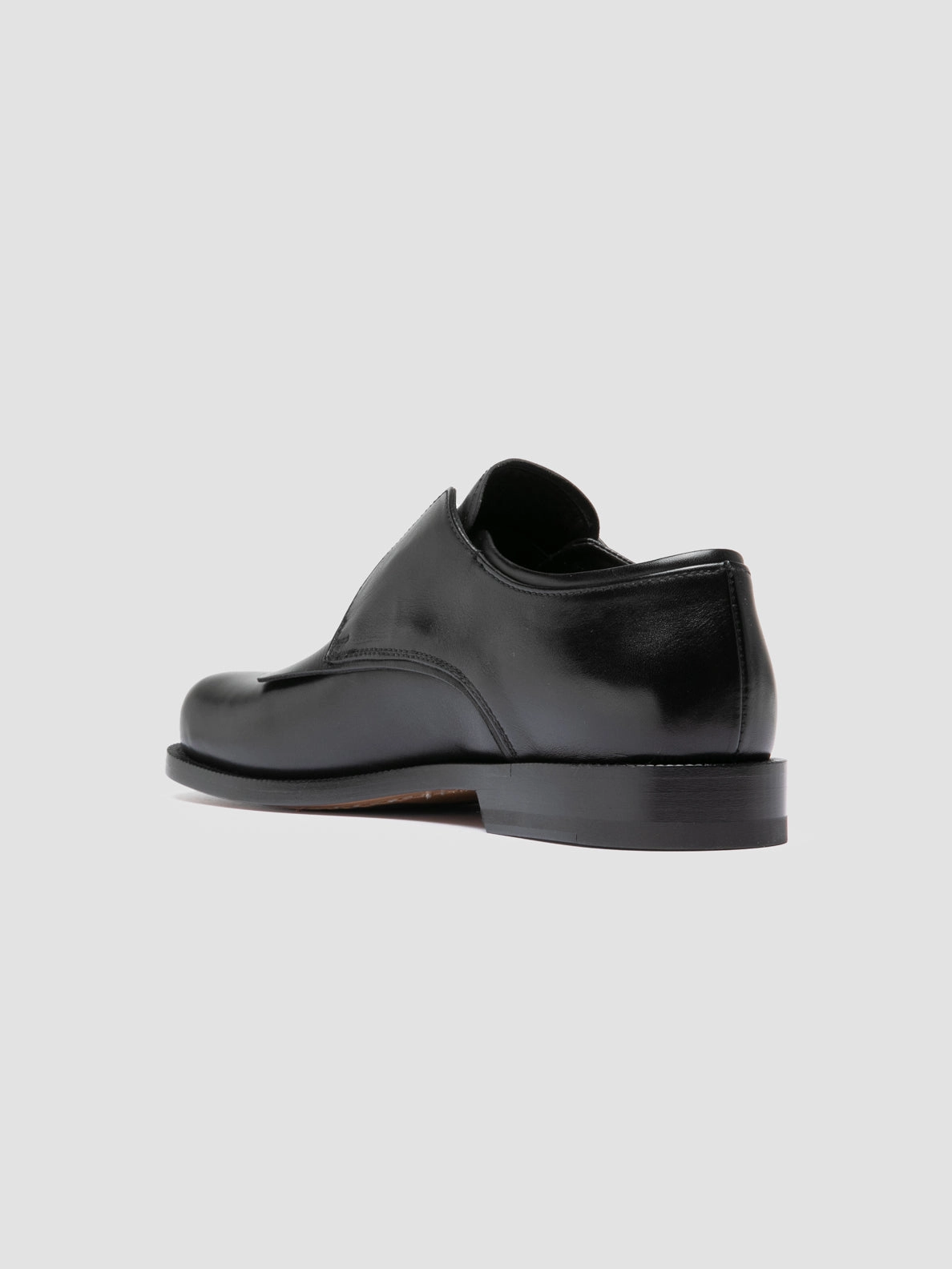 Derby Shoes Streetwear EMERALD 003 - Black Leather Derby Shoes