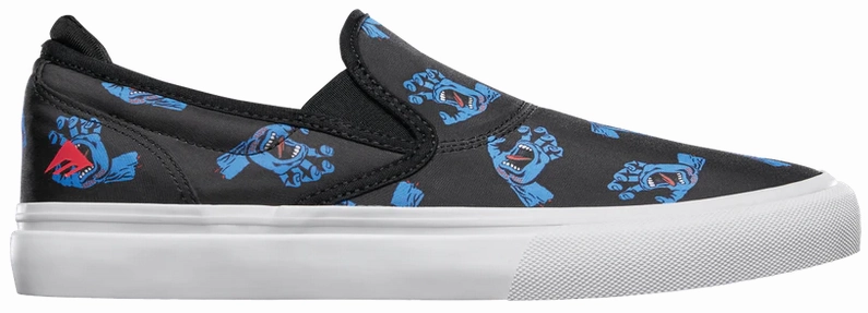 Emerica scarpa sneakers da adulti Wino G6 Slip-On X Santa Cruz 6107000242 448 blu nero bianco Paw Patrol Sneakers