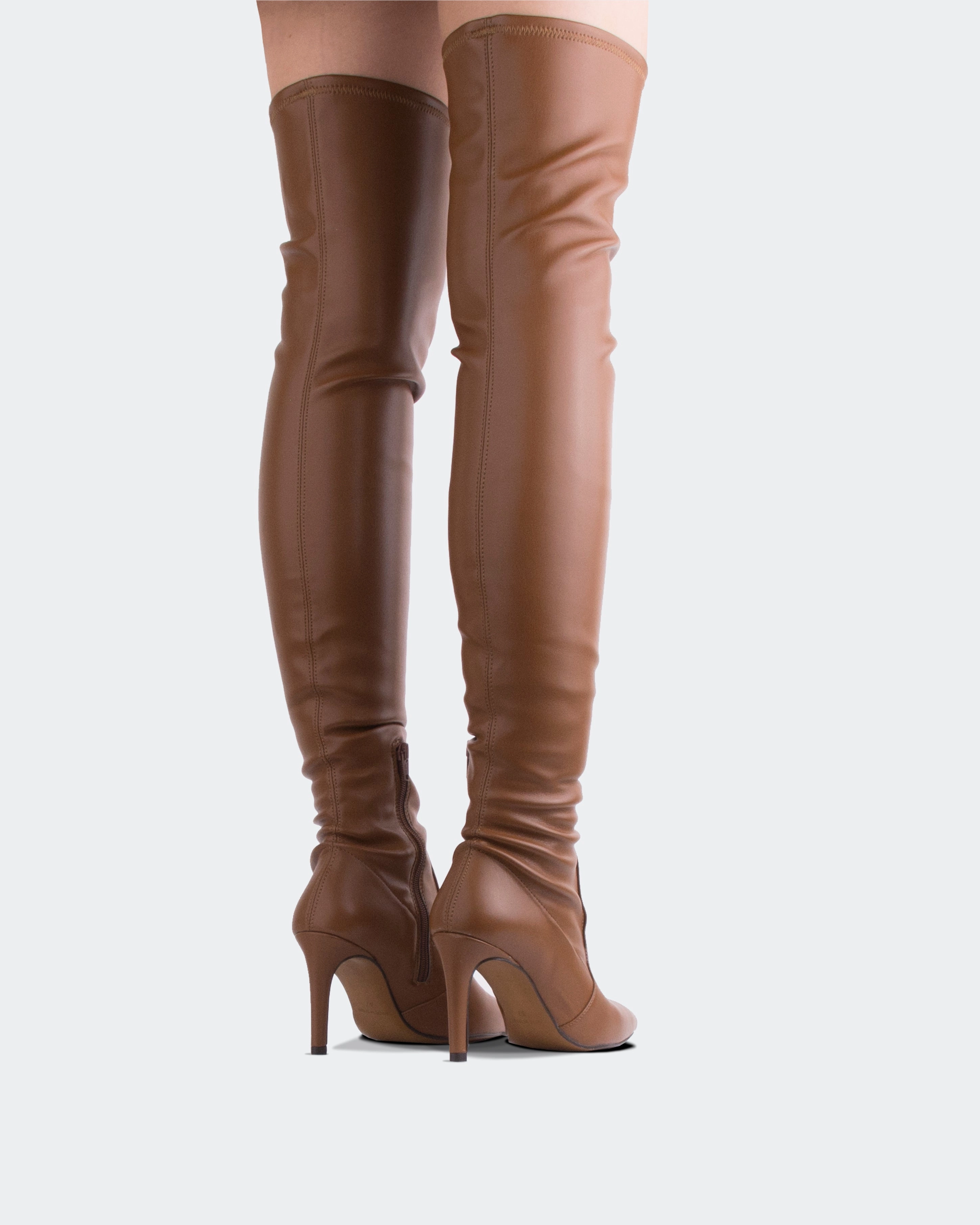 Flat Suede Chelsea Boots Emory Tan Stretch