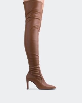 Emory Tan Stretch Bertie Chelsea Boots