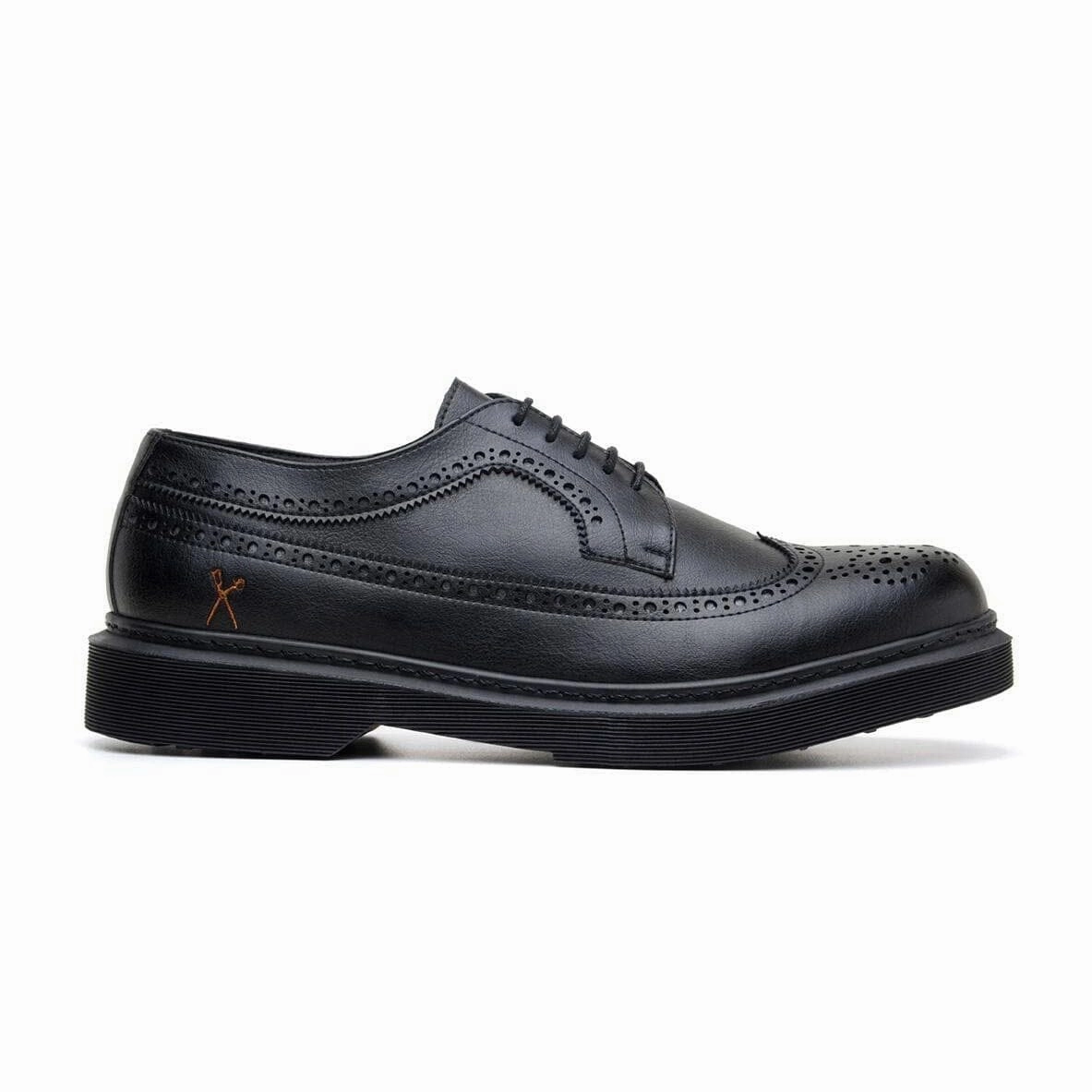 'Brogue UK' vegan lace-up shoe by King55 - black Brogues Vs Oxfords Vs Derby