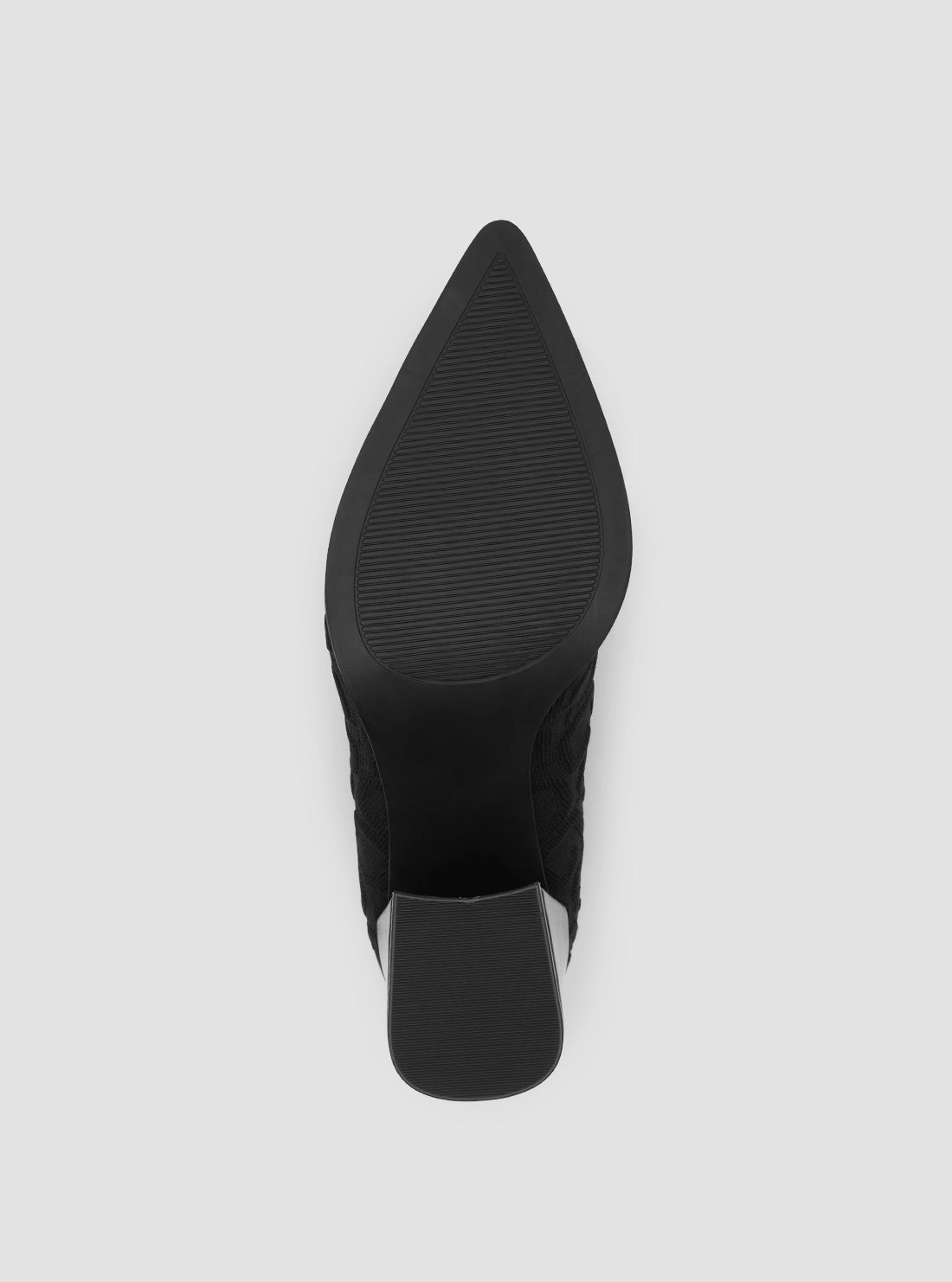 Black Posted Boots Zipper Cowboy Boots