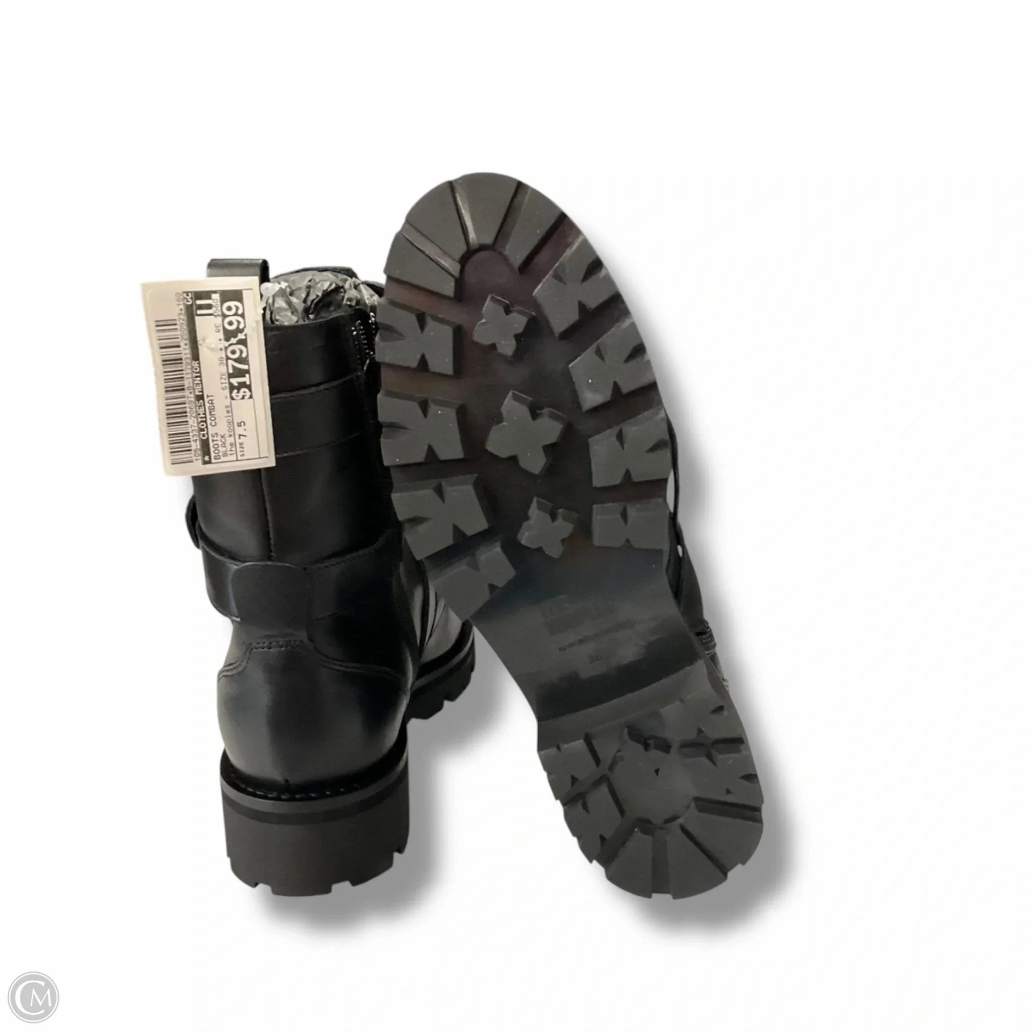 Boots Combat By The Kooples In Black, Size: 7.5 Vicar Combat Boots