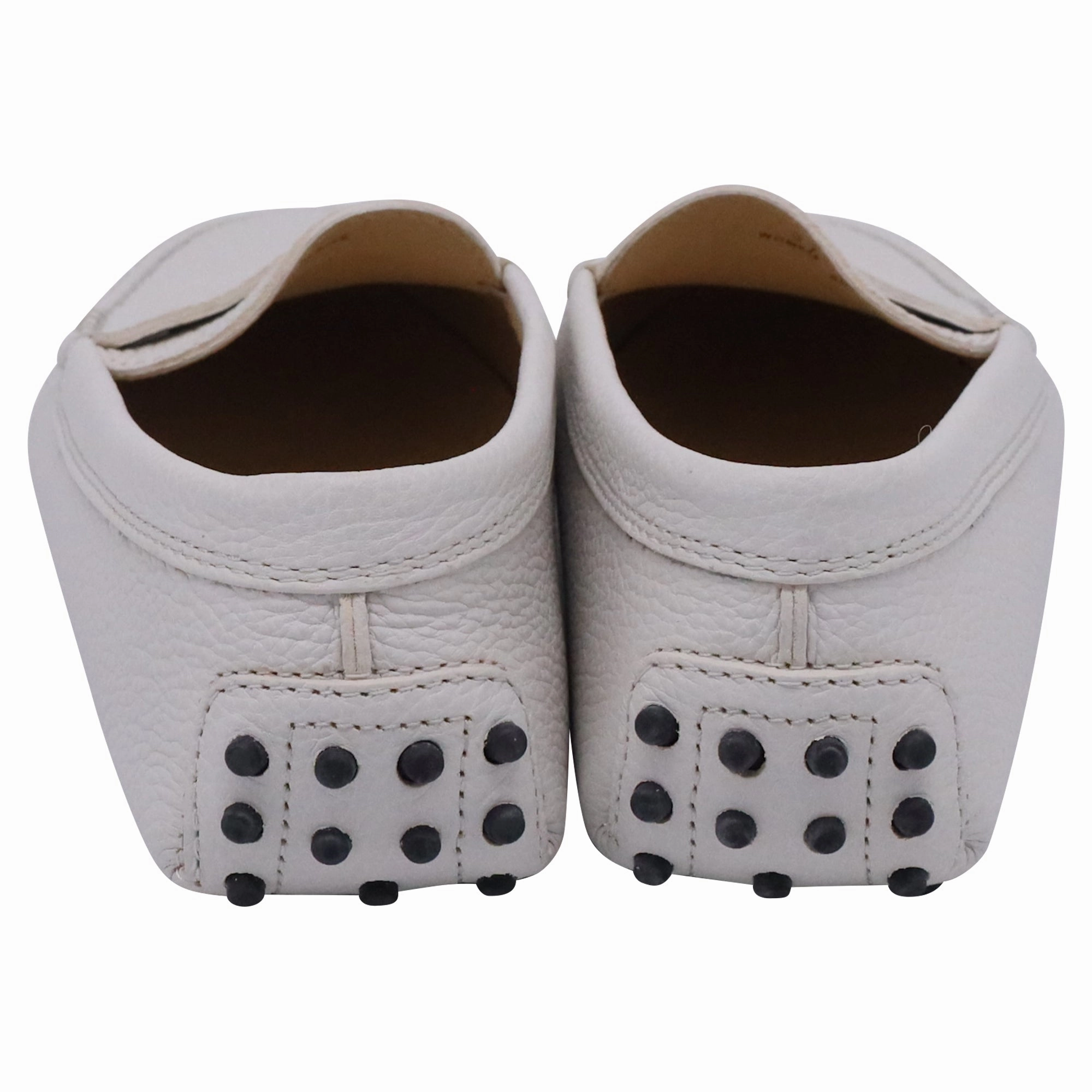 Cole Haan Loafers Tods's Gommino Loafers in White Calf Leather