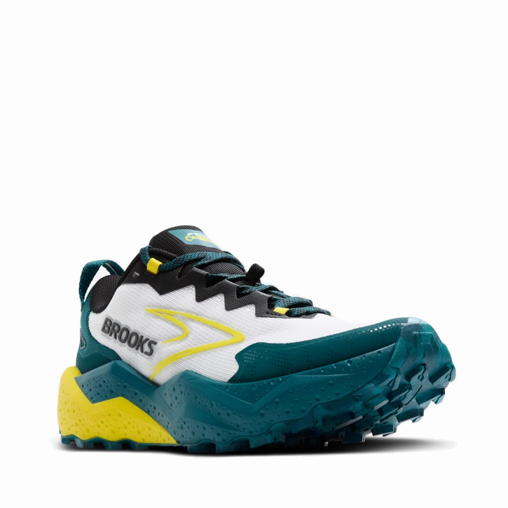 Trail Glove 5 Trail Running Shoes Brooks Men's Caldera 8 Sneakers in Bit of Blue/Quince/Celestial