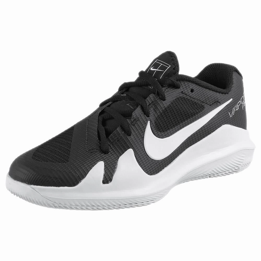 Nike Junior Vapor Pro - Black/White Nike Zoom Tennis Shoes