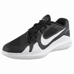 Nike Junior Vapor Pro - Black/White Pull On Tennis Shoes