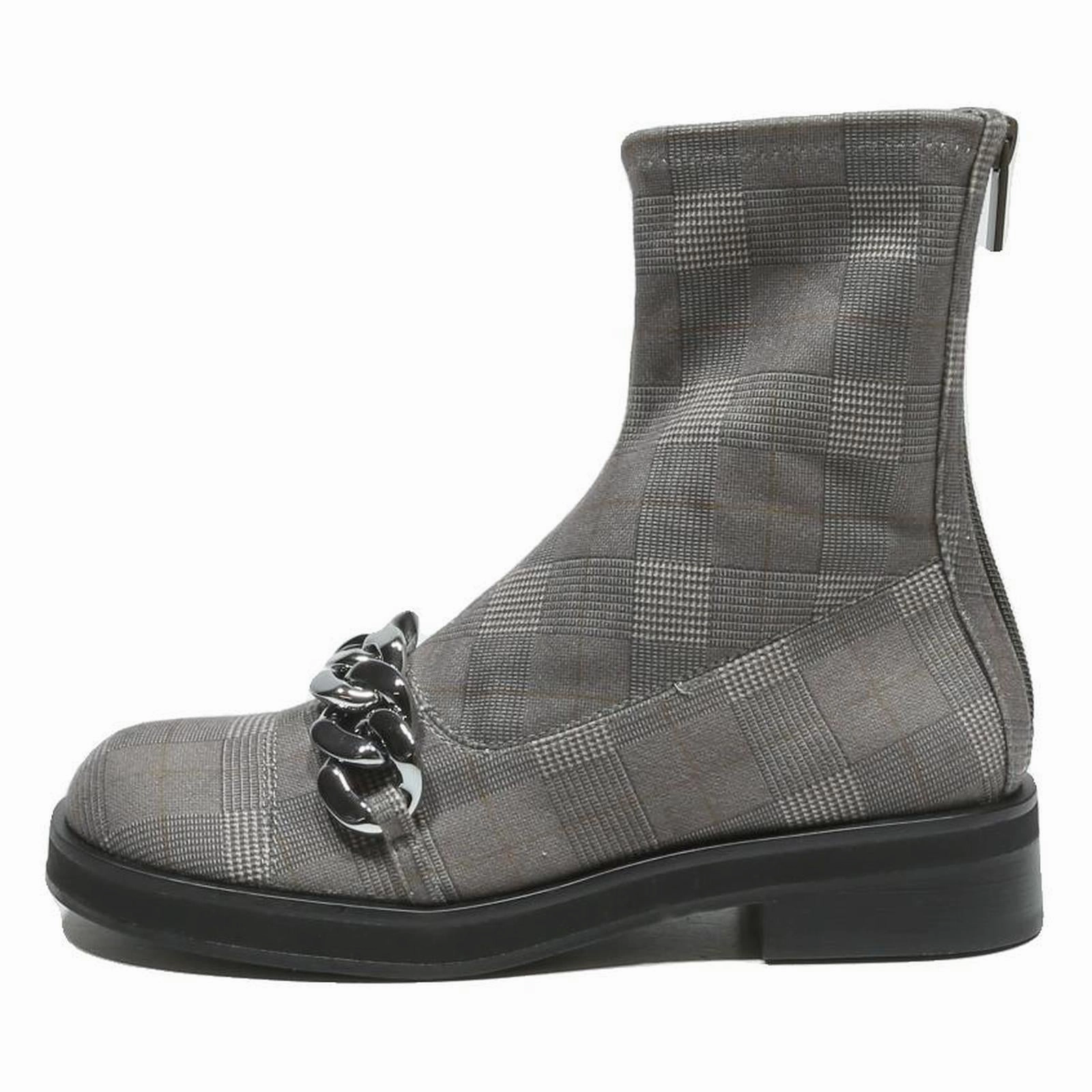 Best Enchantments For Boots CHARLES & KEITH Womens Ankle Boots Grey Synthetic UK 3 Plaid Chain Detail