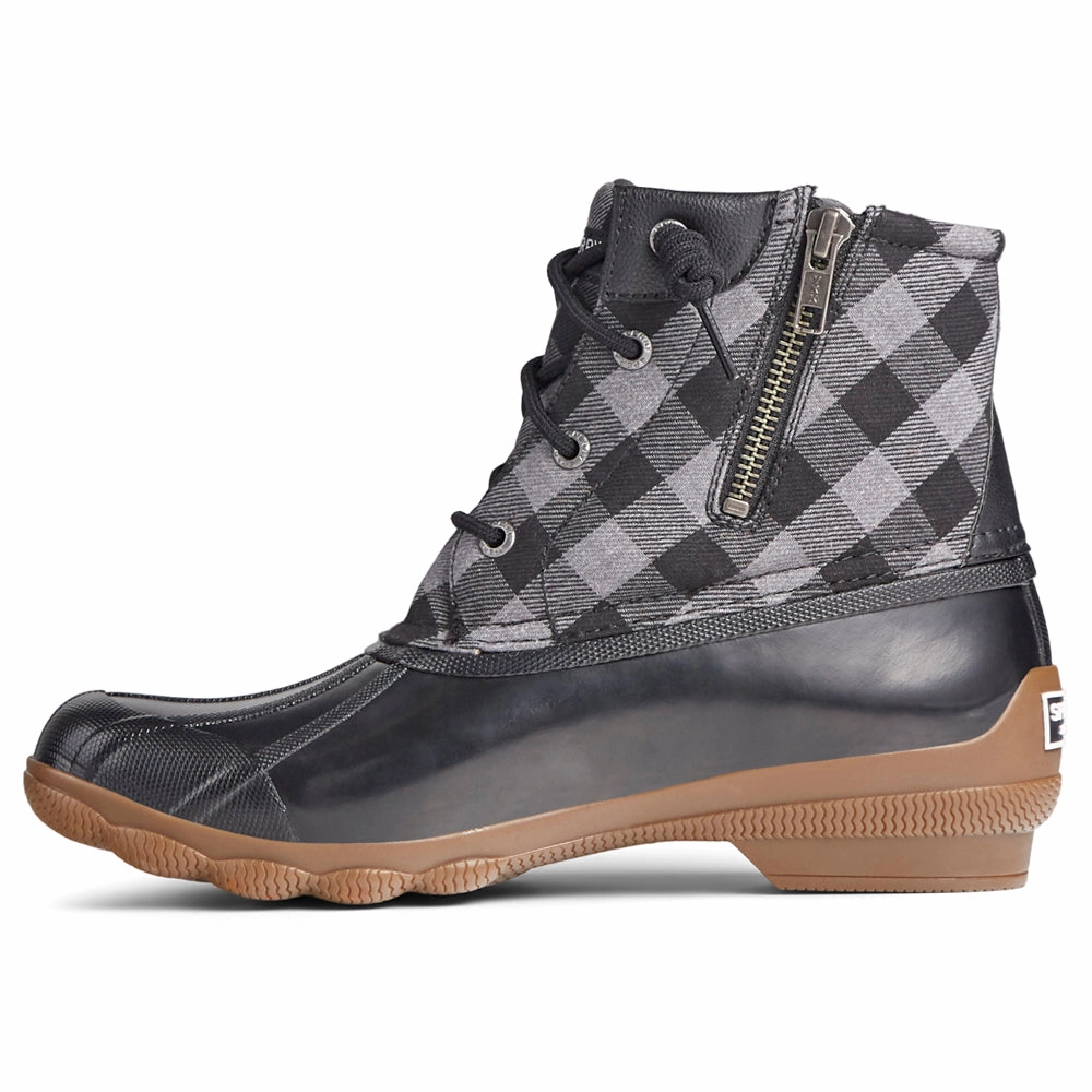 Cream Boots Syren Gulf Plaid Zippered Duck Boots