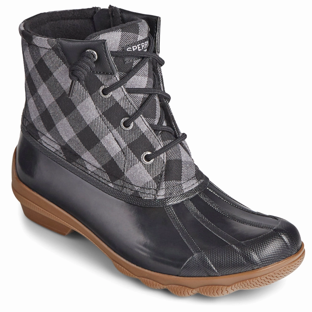 Syren Gulf Plaid Zippered Duck Boots Fox Head Boots