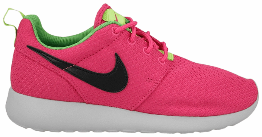 Nike Roshe One 'Hot Pink Black Light Green Spark' GS Shoes Nike Dunk
