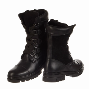Eric Michael Jane Combat Leather Boots - Women's Combat Boots Ootd