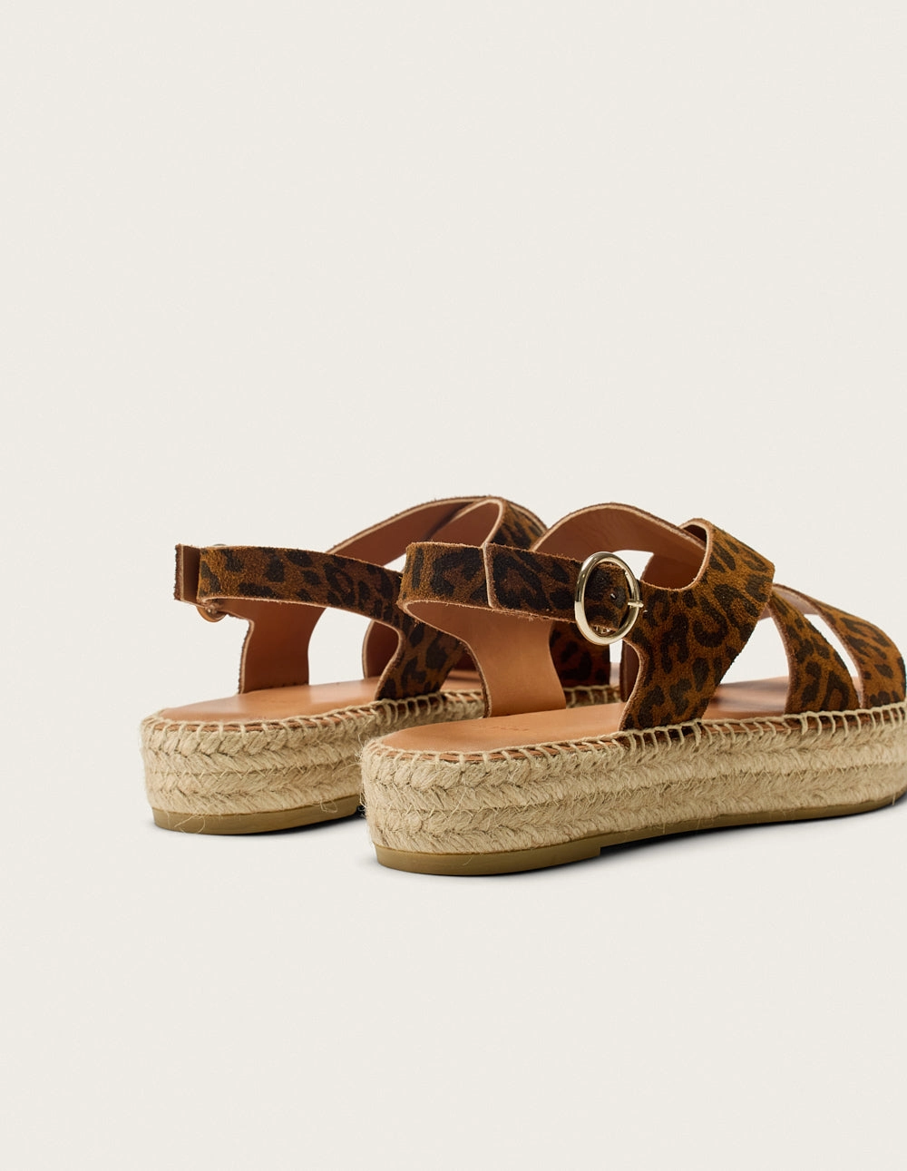 Espadrilles Chantal - Sude lopard Real Spanish Espadrilles
