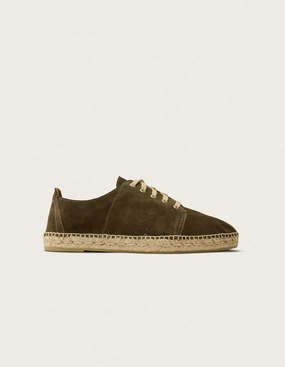Wedge Espadrille Slides Espadrilles Raymond - Sude kaki