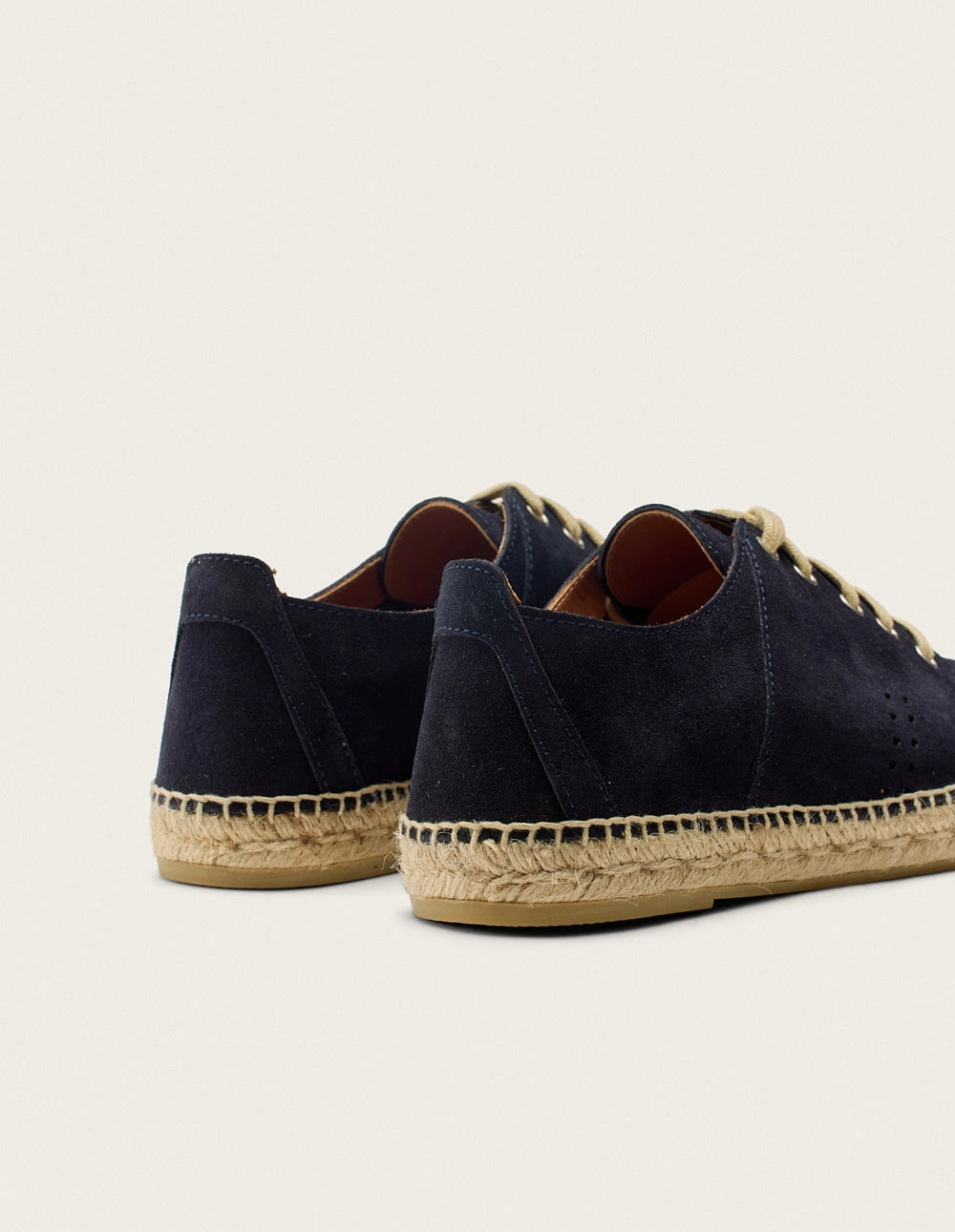 Espadrilles Raymond - Sude marine Lace Up Espadrille Wedges Open Toe