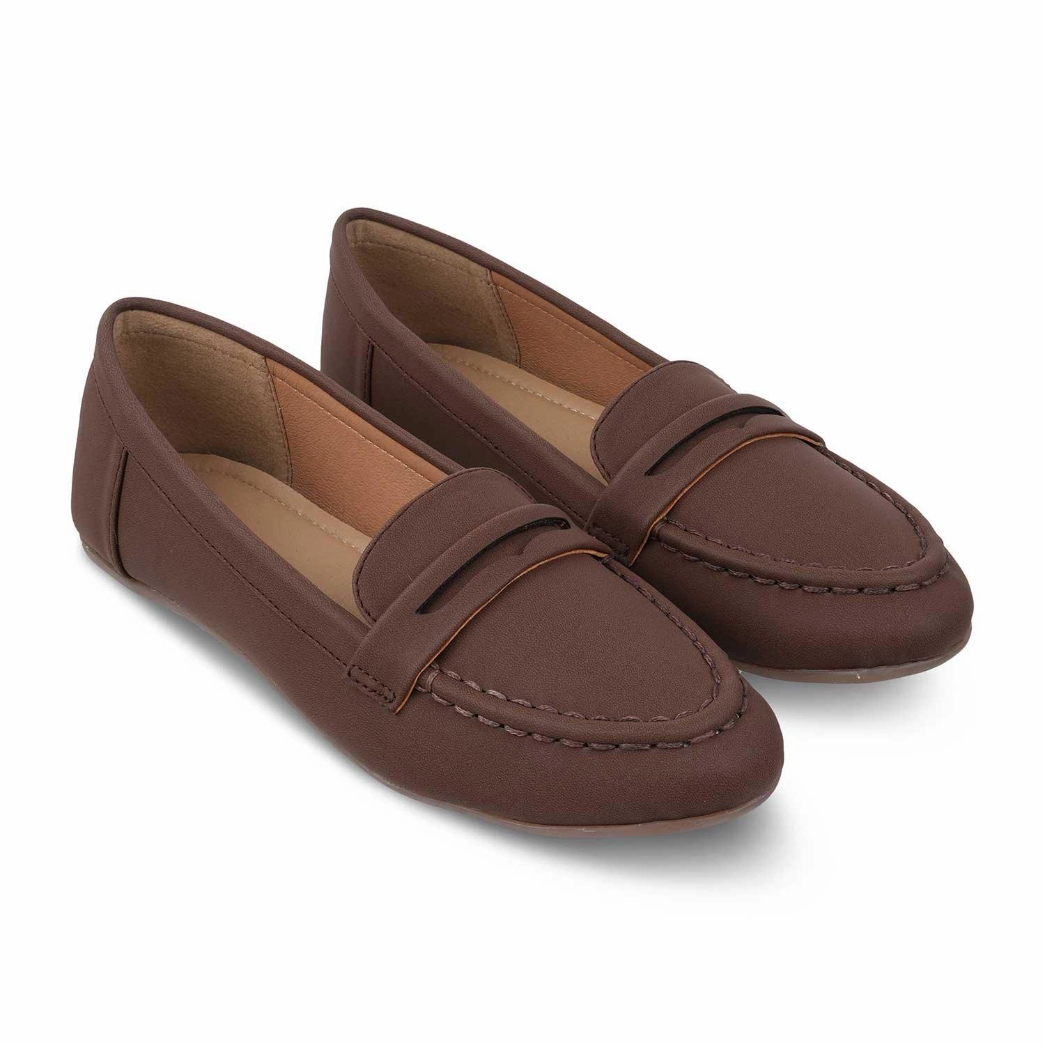 The Snap Brown Women's Casual Loafers Tresmode Ugg Milana Loafers