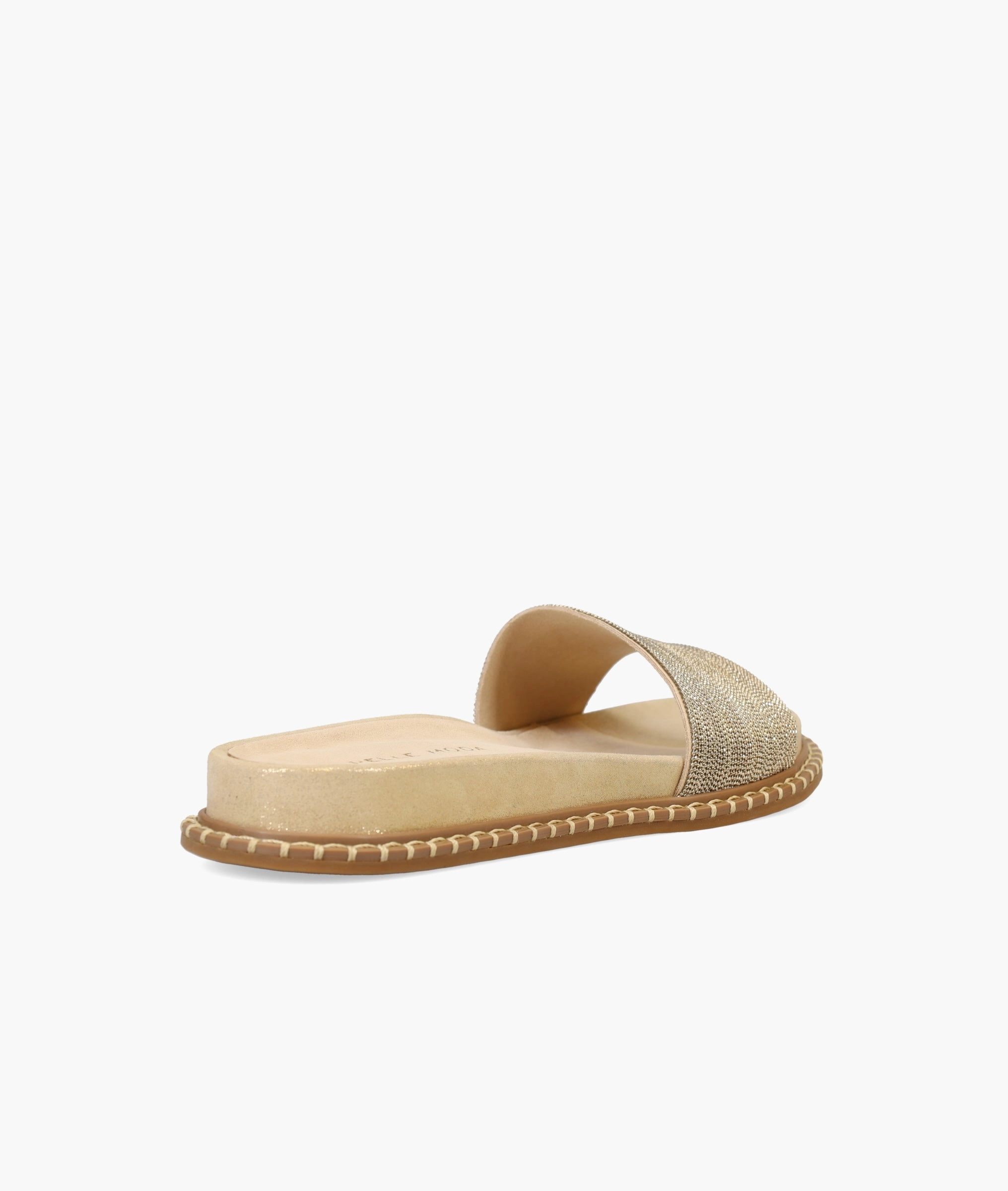 Nyra Slide - Gold Dog Paw Slippers