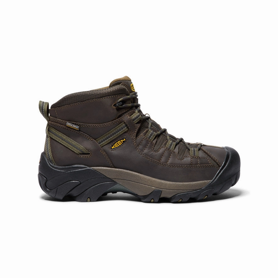 Men's Targhee II Mid Waterproof Hiking Boots  |  Canteen/Dark Olive Hoka Hiking Boots For Plantar Fasciitis