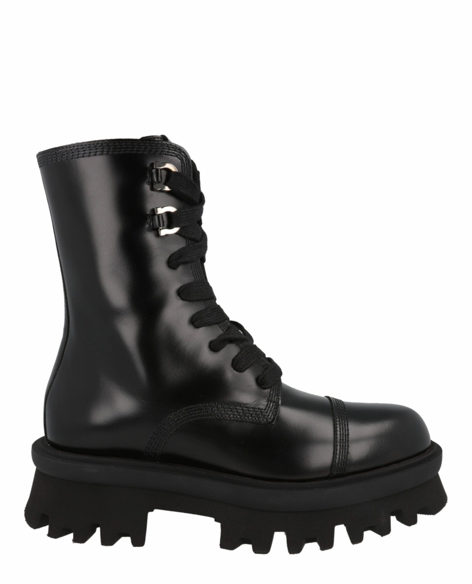 Kira Leather Combat Boots Minimalist Combat Boots
