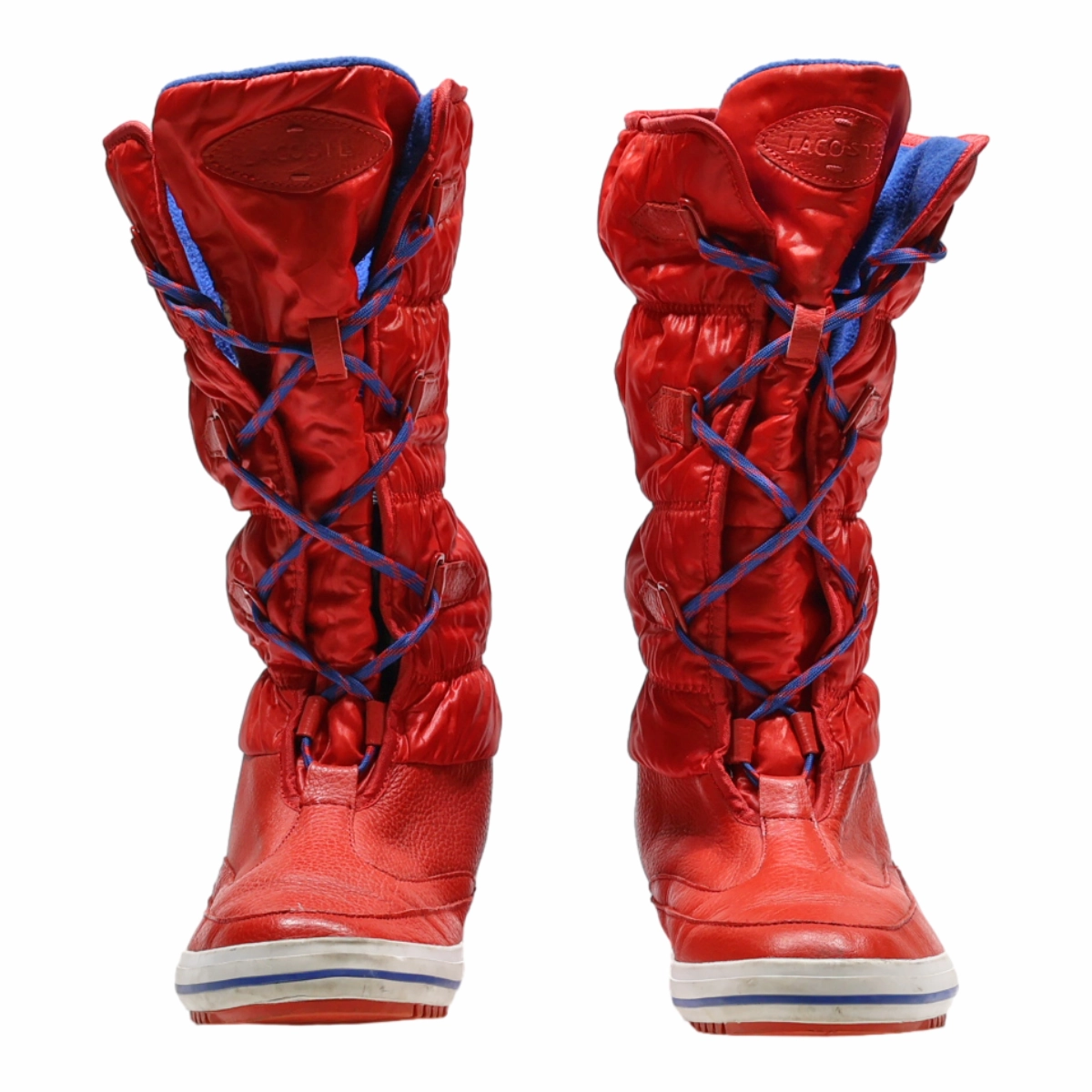 Bruno Marc Snow Boots LACOSTE Snow Boots Red Synthetic Womens UK 6