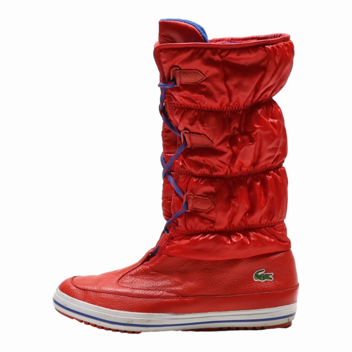 LACOSTE Snow Boots Red Synthetic Womens UK 6 Royal Canadian Snow Boots