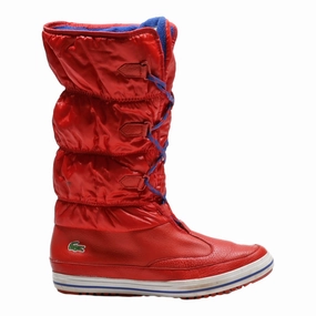 Best Snow Boot LACOSTE Snow Boots Red Synthetic Womens UK 6
