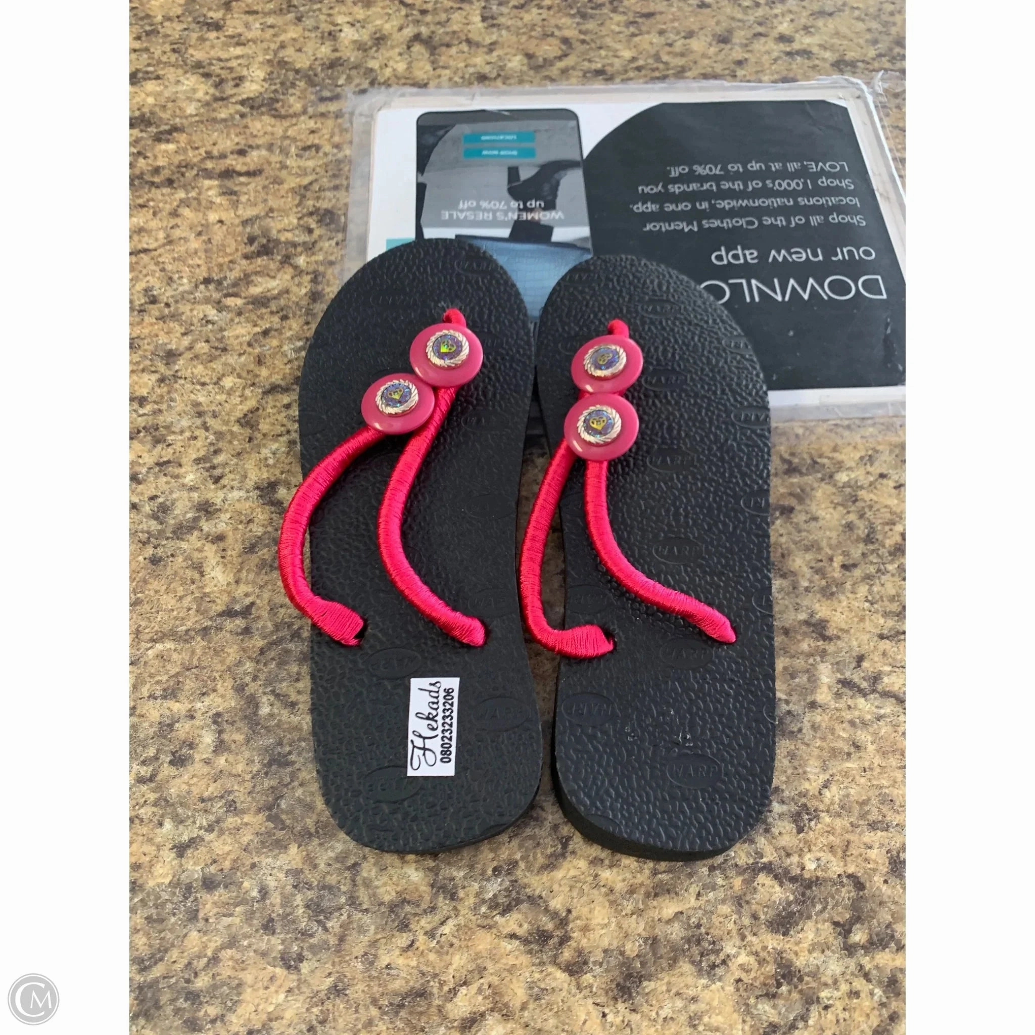 Bug Flip Flops Sandals Flip Flops By Clothes Mentor In Black, Size: 10.5