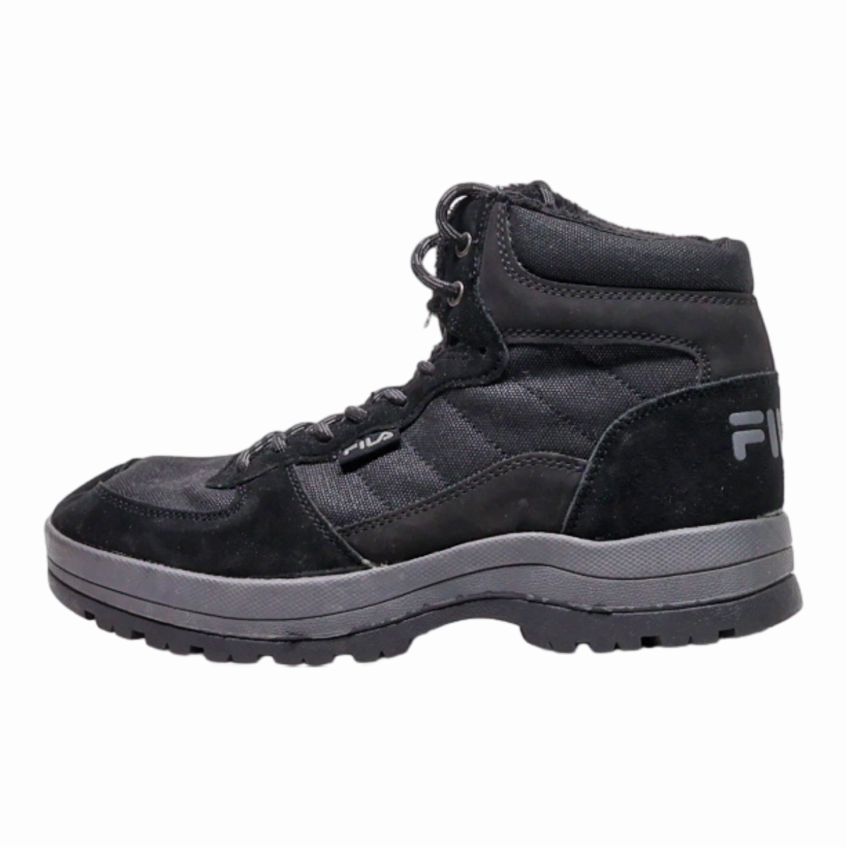 FILA Snow Boots Black Suede Mens UK 8 Cougar Canucks Snow Boot