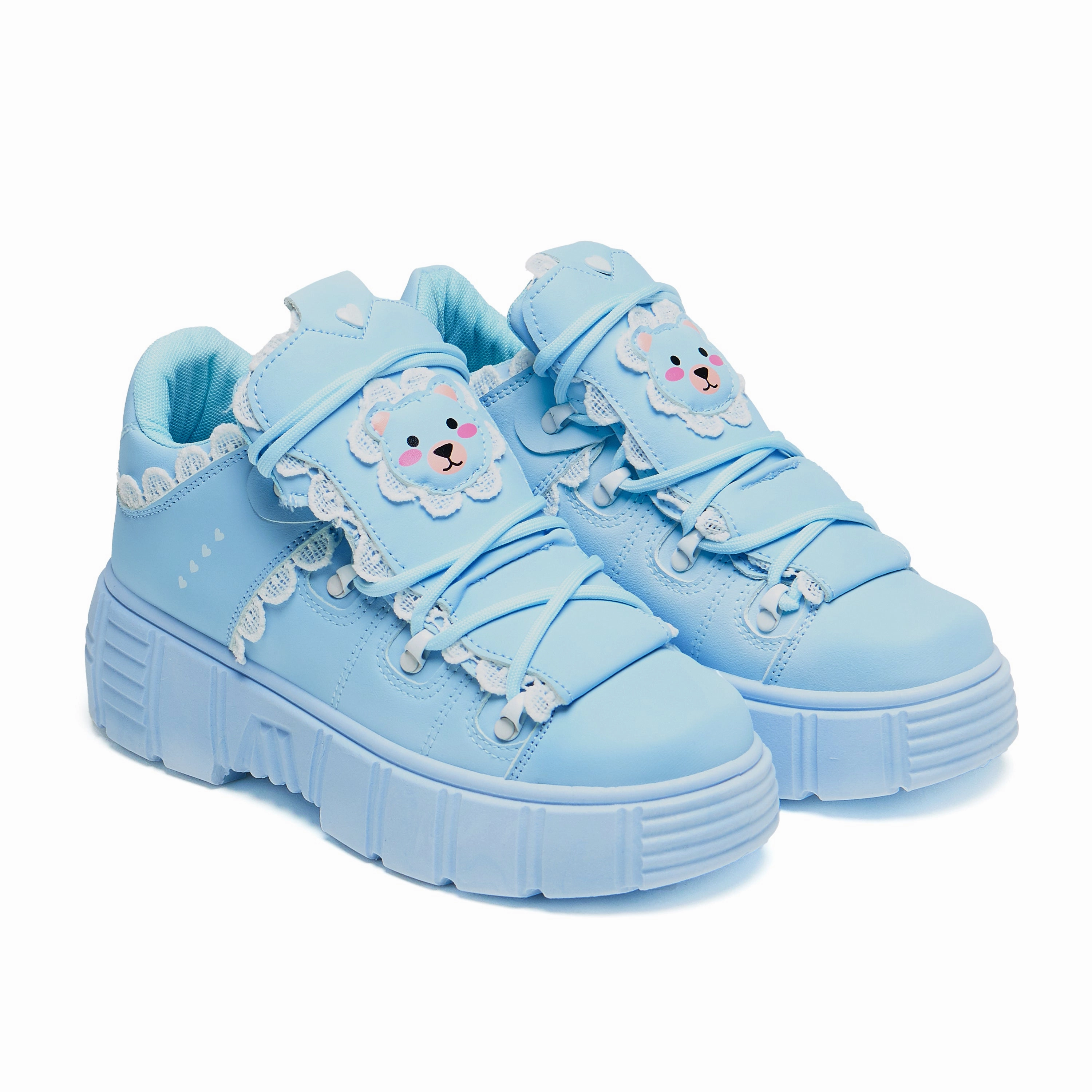 Fanciful Freddo Bear Ruffle Trainers - Baby Blue Clarks Sillian Bella Cloudsteppers Mary Jane Shoes