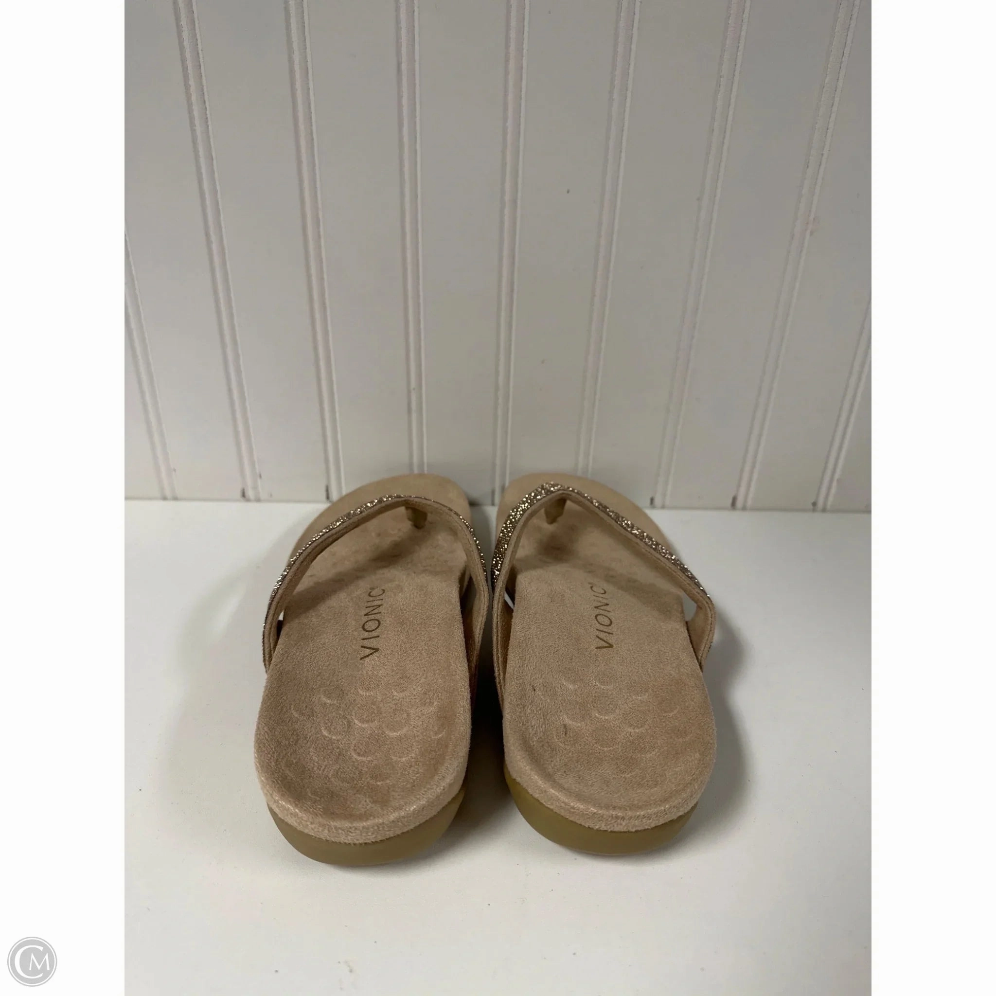 Wholesale Flip Flops For Wedding Sandals Flip Flops By Vionic In Beige, Size: 6.5