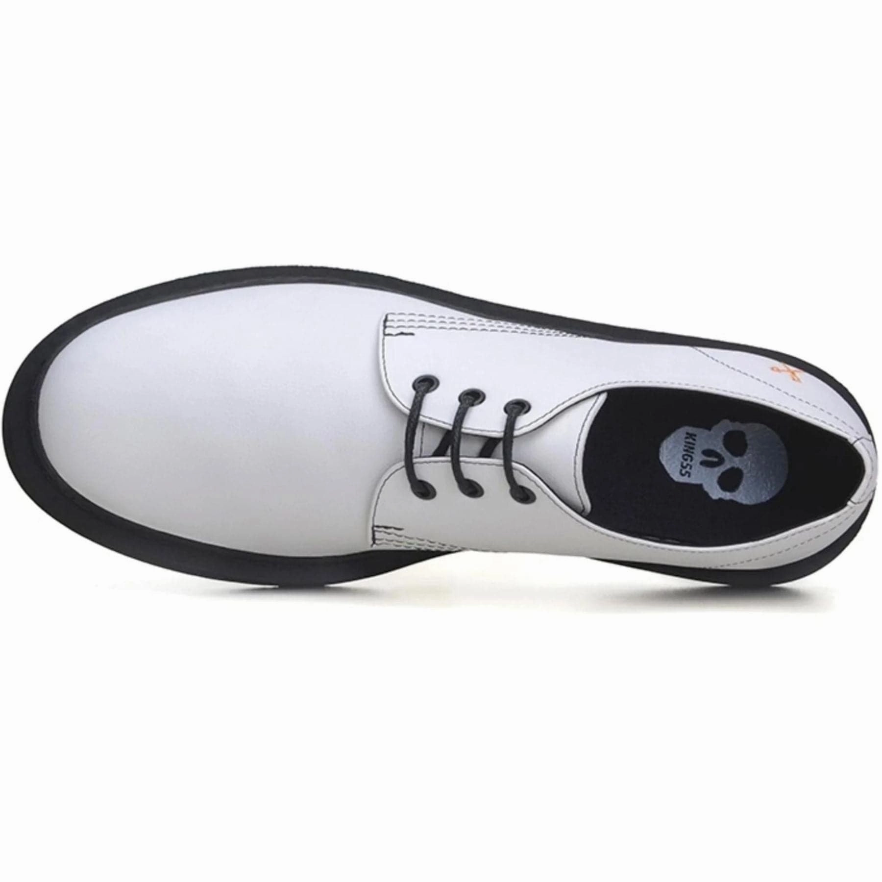 'Derby UK 2' vegan lace-up shoe by King55 - white Zerøgrand Remastered Stitchlite Wingtip Oxfords