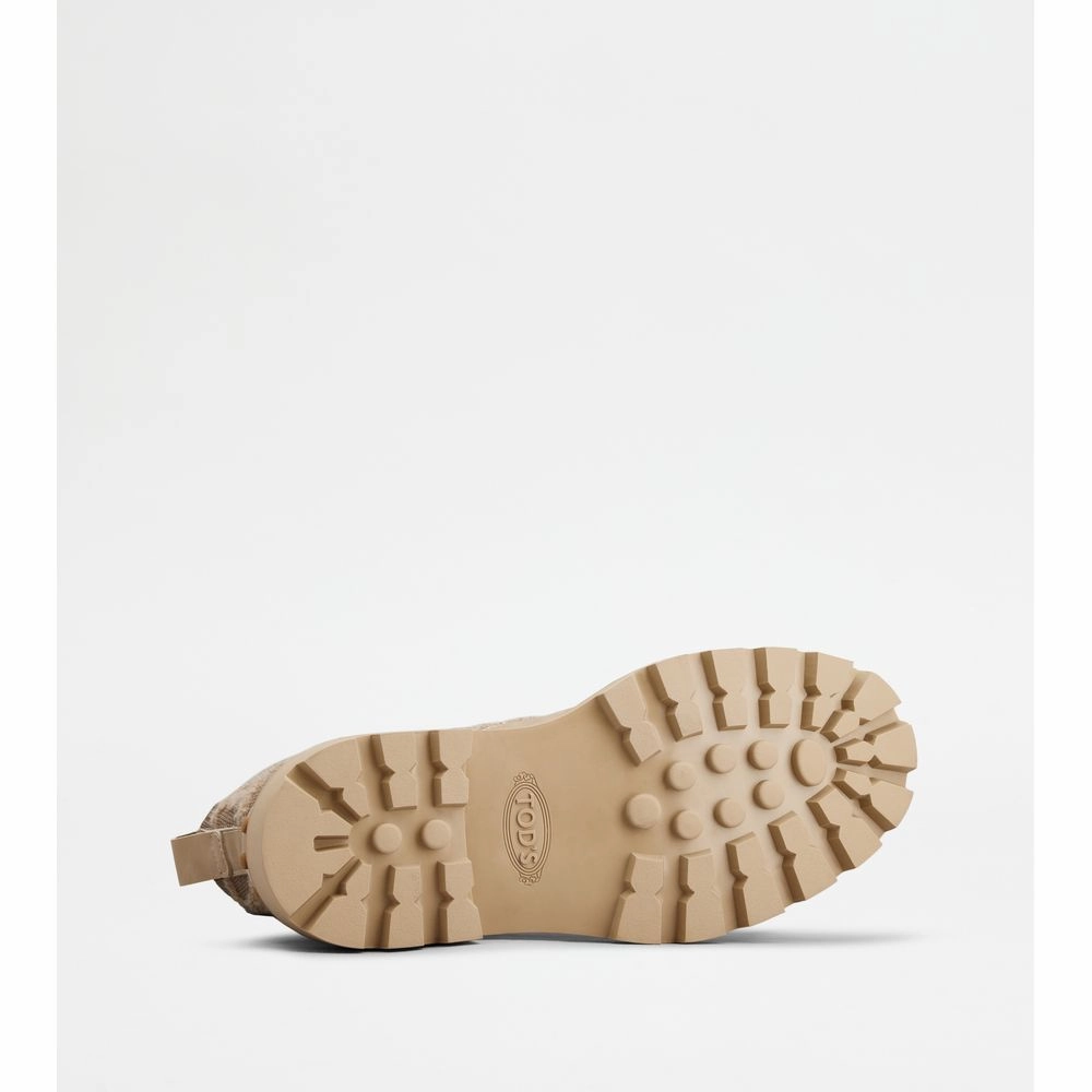 Kate Combat Boots in Fabric and Leather Your Mother Wears Combat Boots