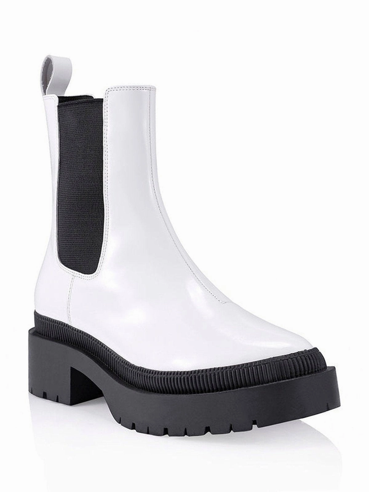 Headstart Combat Boots Orielly Combat Chunky Boots - Chalk Box Kid Leather