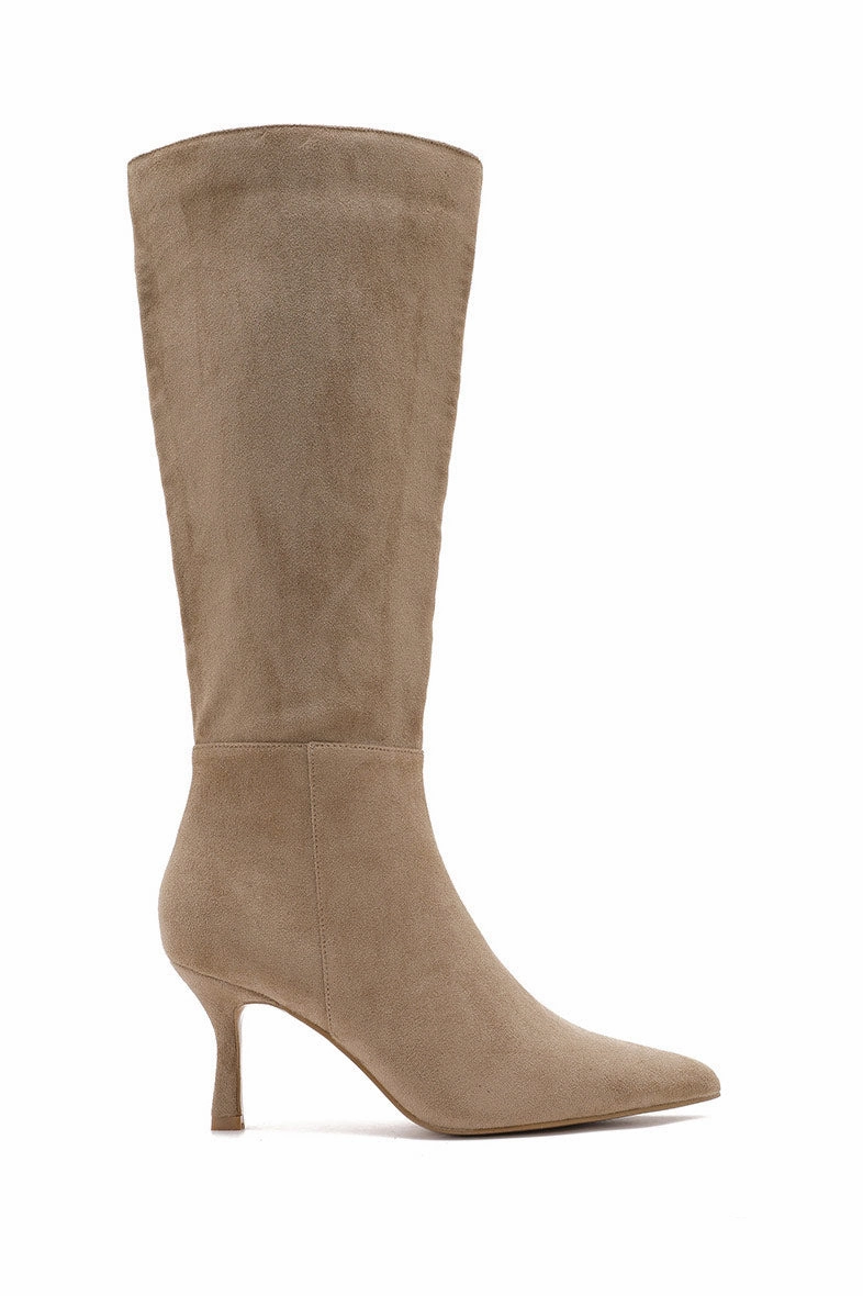 Knee High Boots Keep Falling Down Faye Stone Suedette Knee High Boots