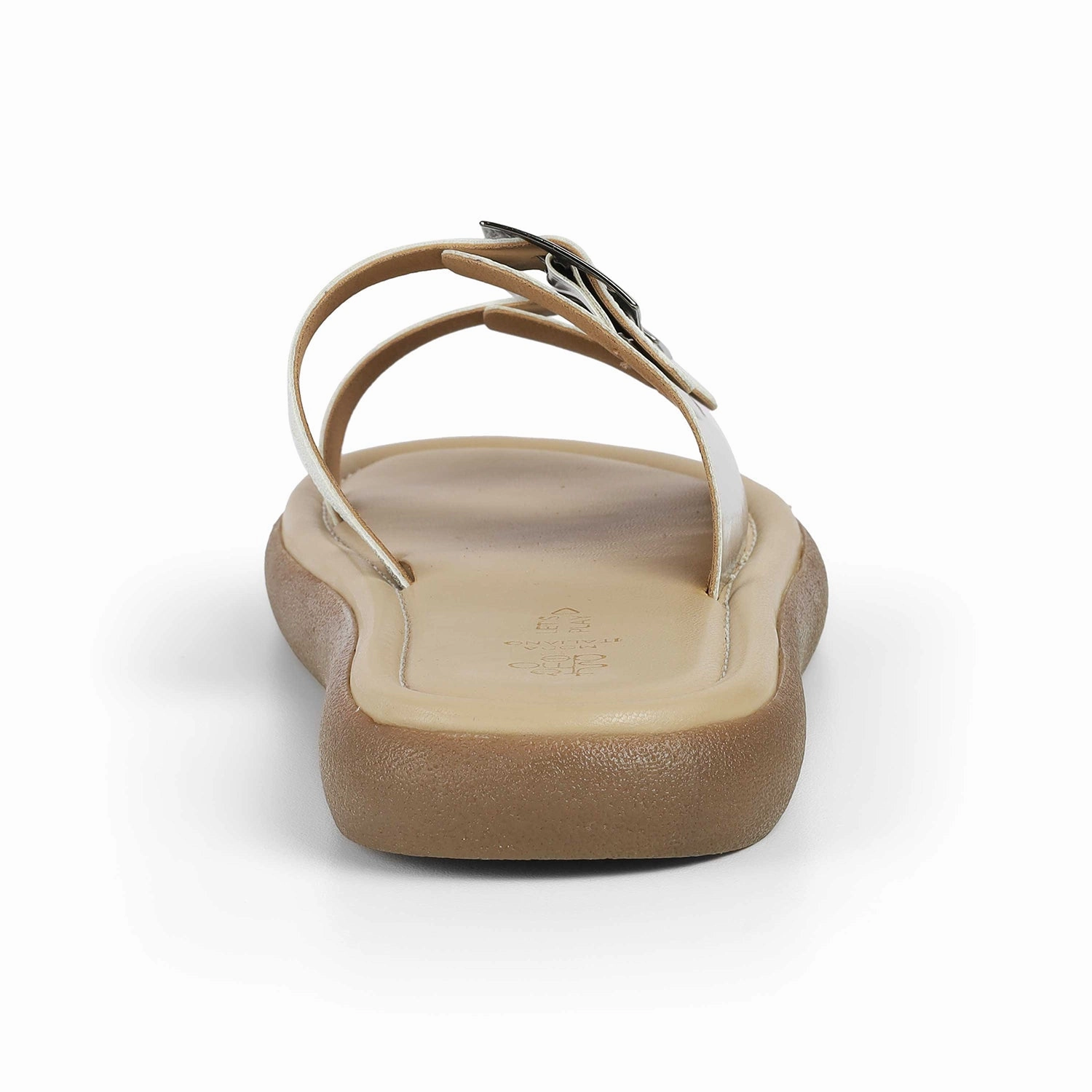 Custom Shoes For Flat Feet Tresmode Terra Silver Women's Dress Platform Flats