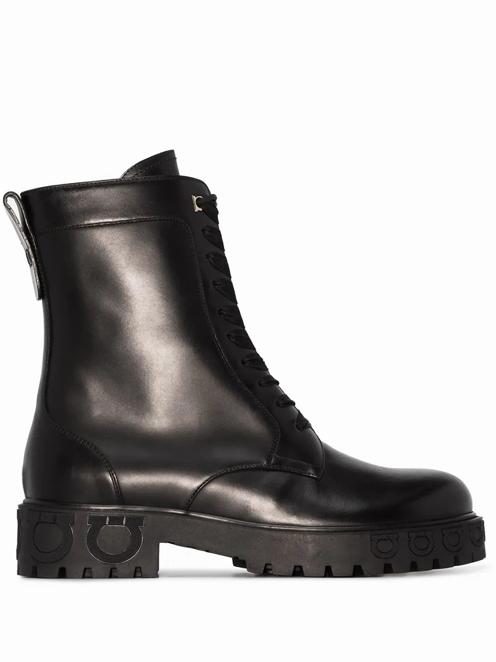 Combat Boots Dr Martens Ferragamo Gancini-Motif Combat Boots